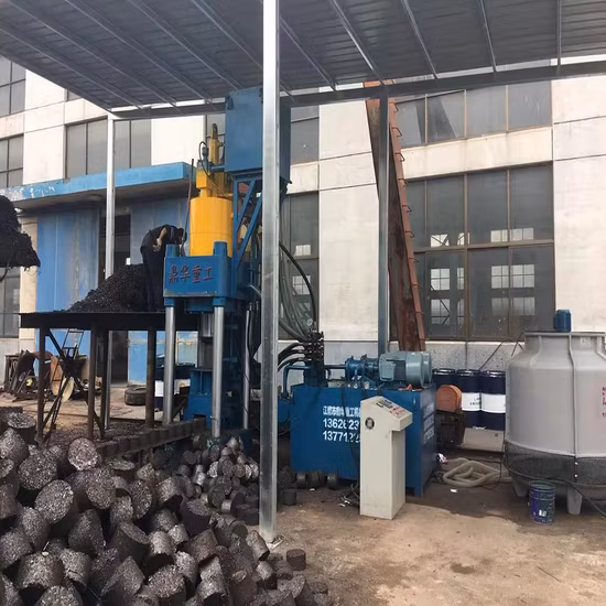 수직 완전 자동 유압 알루미늄 프레스 무쇠 연탄 기계